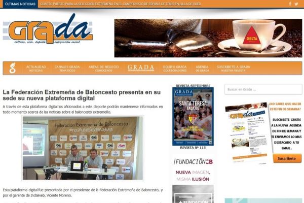 GRADA - La Federación Extremeña de Baloncesto presenta en su sede su nueva plataforma digital