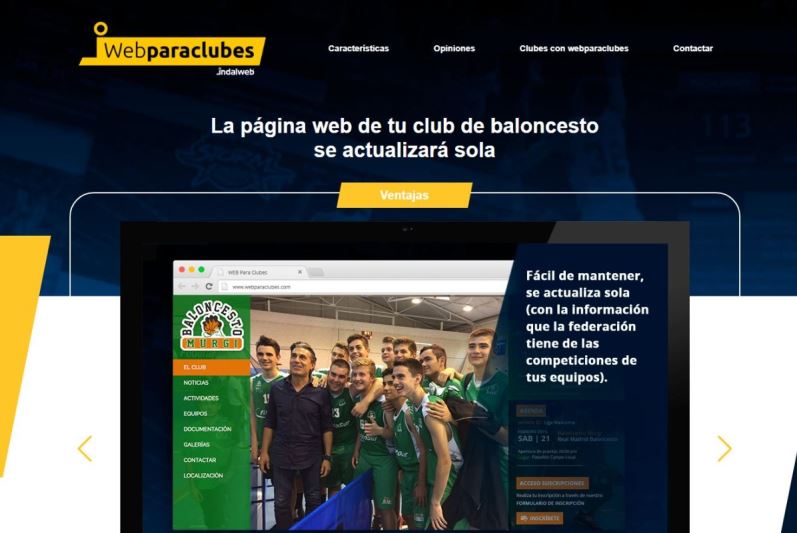 New web design por Web para Clubes