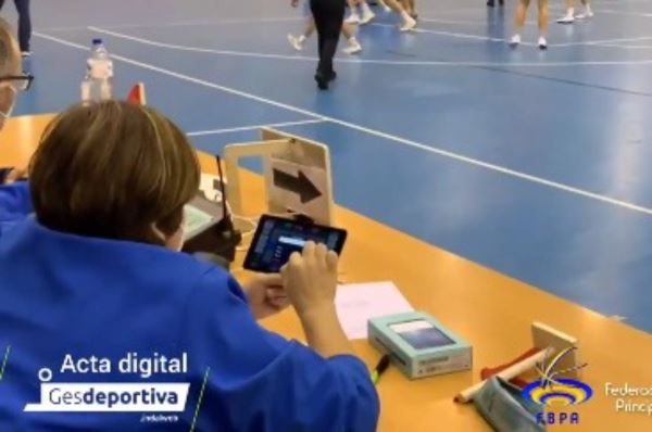 First Digital Basketball Sheet Gesdeportiva in the Federación de baloncesto del Principado de Asturias