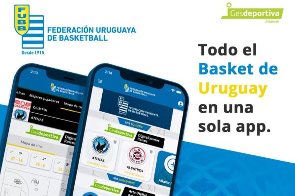 Ya está disponible la nueva App FUBB donde tendremos el basket de todo Uruguay