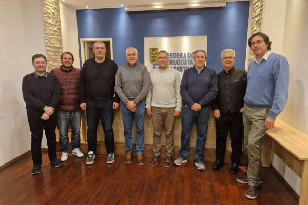 Visita a la Federación Uruguaya de Basketball