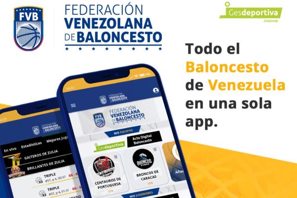 Ya está disponible la nueva App Venezuela.Basketball, donde podremos encontrar todo el baloncesto de Venezuela